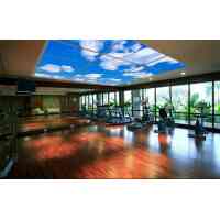 LED Panel Decken Lampe 3D-Sky Himmel Wolken Motiv Deckenleuchte Ultraslim 62x62