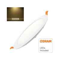 Einbau Round Downlight Φ 205mm inklusiv Osram LED Chip Ultreslim 20W, IP40