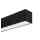 LED Lineare Deckenlampe/ Wandleuchte, Aufputz Montage Geeignet für Aussenberich IP54, Schwarz