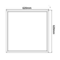 LED Panel Slim 62x62 40W 3600 lm Weißes Gehäuse  inkl. Trafo-5 Jahre Garantie Tageslicht 5700-6000K