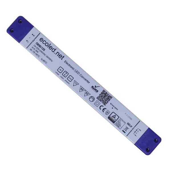 Ultraslim LED Netzteil 12V DC 30W | IP20 | TÜV | Dauerbetrieb