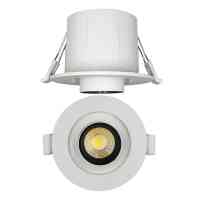 LED-Spot 68 mm Rund | Downlight 2in1 Fluter 6 W CCT | Dreh‑ & Schwenkbar