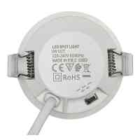 LED-Spot 68 mm Rund | Downlight 2in1 Fluter 6 W CCT | Dreh‑ & Schwenkbar