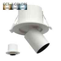 LED-Spot 68 mm Rund | Downlight 2in1 Fluter 6 W CCT | Dreh‑ & Schwenkbar