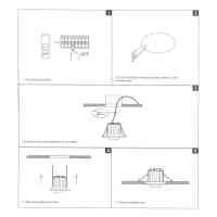 LED-Spot 68 mm Rund | Downlight 2in1 Fluter 6 W CCT | Dreh‑ & Schwenkbar