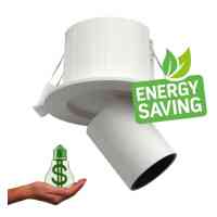 LED-Spot 68 mm Rund | Downlight 2in1 Fluter 6 W CCT | Dreh‑ & Schwenkbar