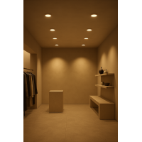 Einbau-/Anbau-LED-Leuchte 24W – 2‑in‑1 Downlight – Verstellbar Ø 65–280 mm – Weiß – CCT wählbar