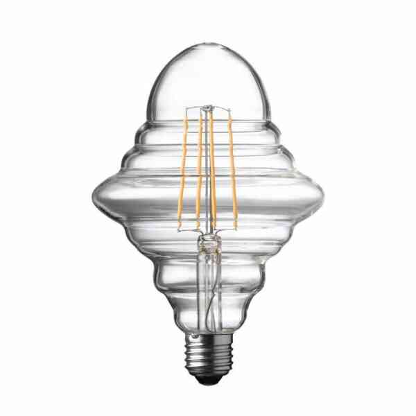 3er WOFI LED Filament E27 4W K125 Kreisel Vintage Klar 1800K Extra Warmweiß 300lm