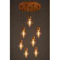 3er WOFI LED Filament E27 4W K125 Kreisel Vintage Klar 1800K Extra Warmweiß 300lm
