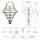 3er WOFI LED Filament E27 4W K125 Kreisel Vintage Klar 1800K Extra Warmweiß 300lm