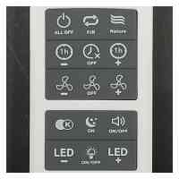 LED Deckenventilator Schwarz Ø106 cm CCT Fernbedienung Leise 30W