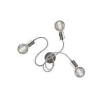 Flex 60 Titan satiniert Wand-/Deckenleuchte 3-flg. E27...