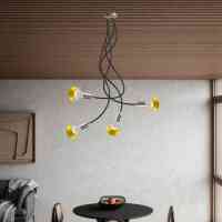 Flex 90 Titan Deckenleuchte 4-flammig E27 G95 LED dimmbar...