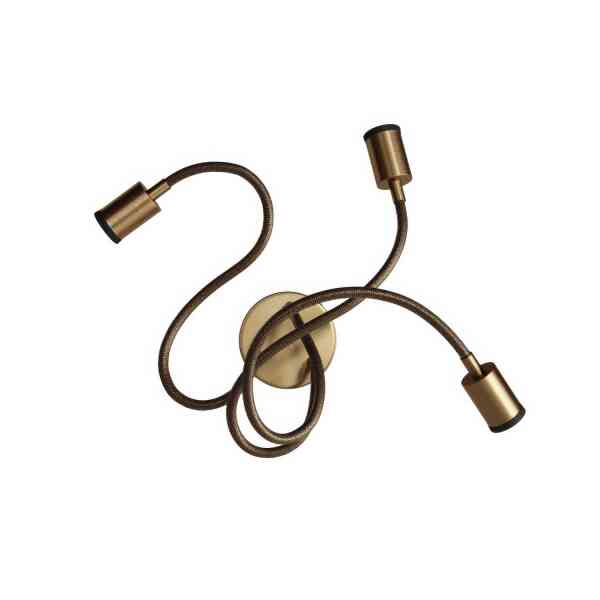 Flex 60 flexible Designer Wand- und Deckenleuchte in satiniertem Bronze