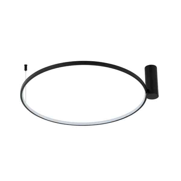Anello S LED Ring-Deckenleuchte Ø 60 cm Schwarz 34W CCT 3000/4000/6000K