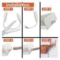 LED Lichtleiste Linear Steckbar  Deckenlampe 60cm 12W