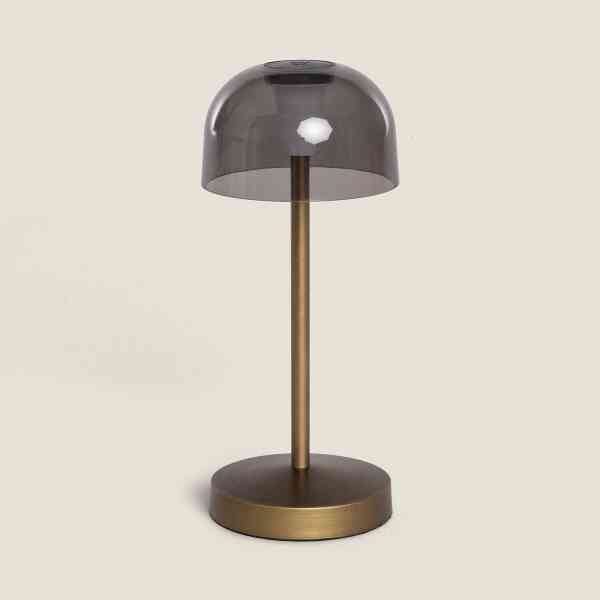 Tischleuchte mit Touch-it Funktion Tragbar Messing