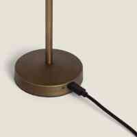 Tischleuchte mit Touch-it Funktion Tragbar Messing