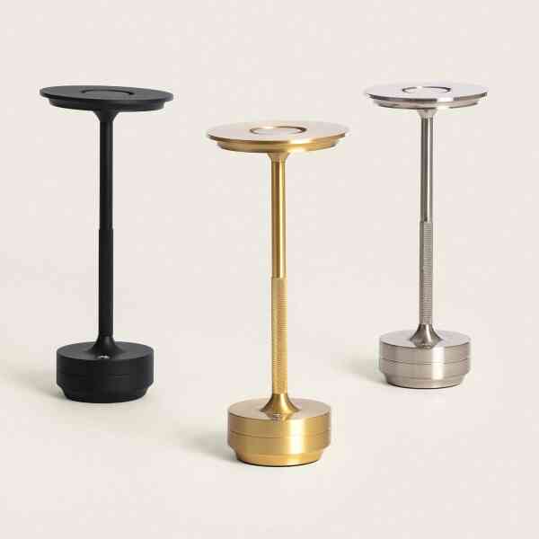 Tragbare LED-Tischlampe 3W – dimmbar, USB-Akku, Touch-Steuerung