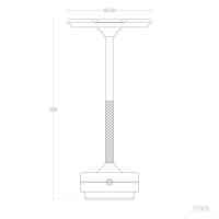 Tragbare LED-Tischlampe 3W – dimmbar, USB-Akku, Touch-Steuerung