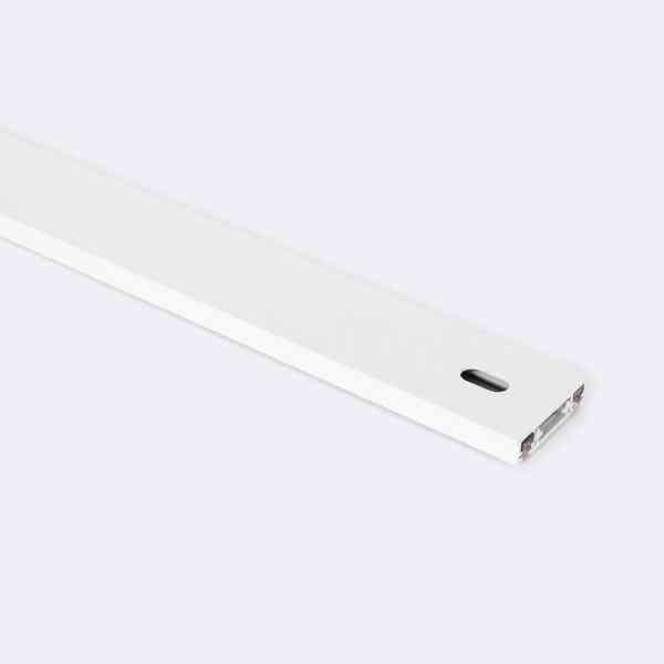 Magnetschiene 25 mm SuperSlim Aufbau 48V DC | 2 m | Weiß | 1-Phasen-Magnetprofil