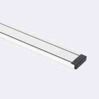 Magnetschiene 25 mm SuperSlim Aufbau 48V DC | 2 m | Weiß | 1-Phasen-Magnetprofil