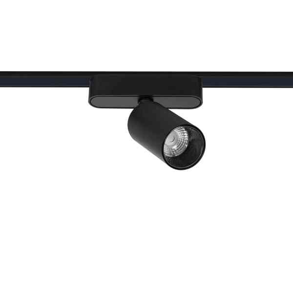LED-Strahler 5W Schwarz für Magnetschiene 25mm SuperSlim | 48V | CRI90 | UGR16 Warmweiß 2700K