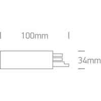 Endeinspeisung Rechts Weiß für 3-Phasen-Stromschiene – IP20 – 220–240V