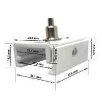 Aufhängeset für 3-Phasenstromschienen – 1,4 m Stahlseil – Weiß oder Schwraz