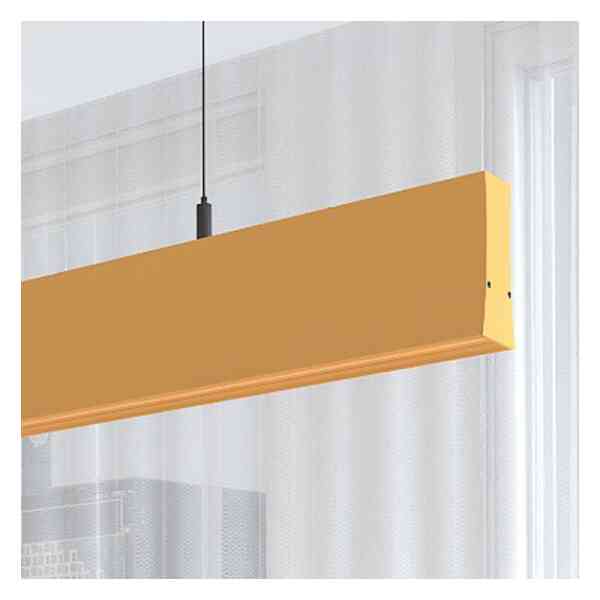 LED Linear Hängelampe Büro 50-200cm.Pastellgelb Dali Dimmbar
