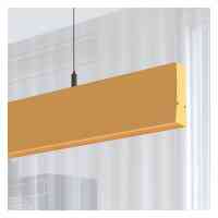 LED Linear Hängelampe Büro 50-200cm.Pastellgelb...