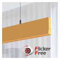LED Linear Hängelampe Büro 50-200cm.Pastellgelb Dali Dimmbar
