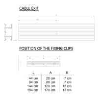 LED Wandleuchte Weiß – Indirektes Licht Up & Down – Dimmbar – Blendschutz – IP54
