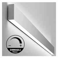 LED Wandleuchte Silber– Indirektes Licht Up & Down – Dimmbar – Blendschutz – IP54