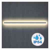 LED Wandleuchte Silber– Indirektes Licht Up & Down – Dimmbar – Blendschutz – IP54