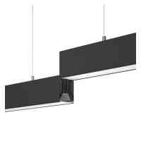 LED-Hängelampe LINEVO 150 Pro 50W - 150cm - 3CCT - Lineare Interkonnektivität - Schwarz