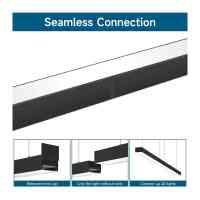 LED-Hängelampe LINEVO 150 Pro 50W - 150cm - 3CCT - Lineare Interkonnektivität - Schwarz