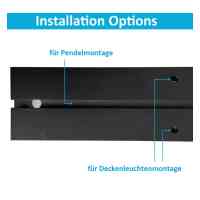 LED 72W UGR17 ProLine 2000 – Schwarz – Linearleuchte – Dimmbar – Büro- Hängelampe