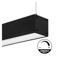 LED 72W UGR17 ProLine 2000 – Schwarz – Linearleuchte – Dimmbar – Büro- Hängelampe Neutralweiß - 4000K