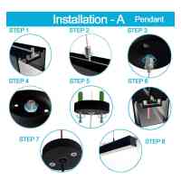 LED 72W UGR17 ProLine 2000 – Schwarz – Linearleuchte – Dimmbar – Büro- Hängelampe Neutralweiß - 4000K