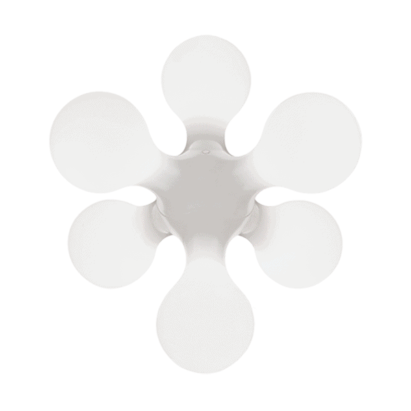 KDLN Atomium Floor Stehleuchte – Design Hopf & Wortmann – 6xE14 – Weiß – Diffus Allgemein – IP20