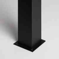 Pollerleuchten mit PIR Bewegungsmelder – 740 mm, IP54, E27, Aluminium, Schwarz