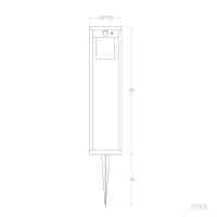 Solar LED Wegeleuchte 40 cm – PIR Bewegungssensor, 2 W, 202 lm, Aluminium, Warmweiß 3000 K, IP44