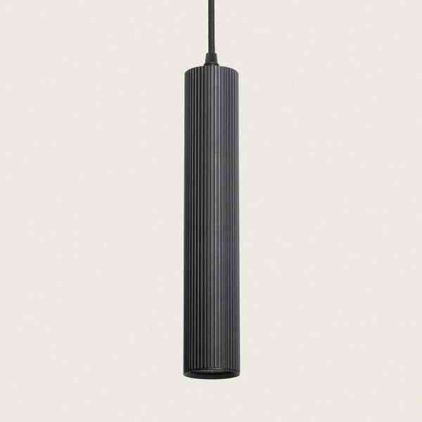 Zylinder Hängeleuchte 1200 mm – Aluminium Ø55 mm, GU10, Schwarz, modern & minimalistisch