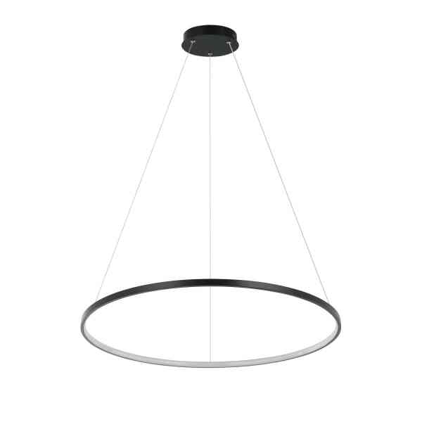 Anello L LED Ring-Hängeleuchte Ø 80 cm Schwarz 48W CCT 3000/4000/6000K