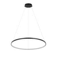 Anello L LED Ring-Hängeleuchte Ø 80 cm Schwarz 48W CCT 3000/4000/6000K