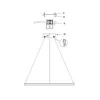 Anello L LED Ring-Hängeleuchte Ø 80 cm Schwarz 48W CCT 3000/4000/6000K