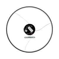 Anello L LED Ring-Hängeleuchte Ø 80 cm Schwarz 48W CCT 3000/4000/6000K