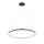 Anello L LED Ring-Hängeleuchte Ø 80 cm Schwarz 48W CCT 3000/4000/6000K