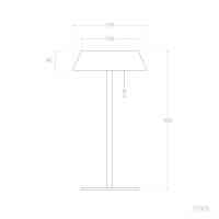LED Solar Tischleuchte Kabellose 1,2W Metall | Warmweiß Außenbereich mit USB-C